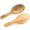 Makyaj Fırçaları Premium Ahşap Bambu Saç Fırçası Büyümeyi Geliştirme Ahşap saç fırçası Kaybı Önleme Diş Pençeleri