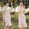 中国の伝統的な改良されたチョンサムQIPAOドレスモダン2022ドレスガールチョンサムプラスオリエンタルパーティーエスニック服のための夏