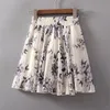 Été coréen femmes taille haute en mousseline de soie Mini jupe douce dames élastique a-ligne parapluie Shorts s grande balançoire courte 220317