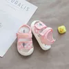 Bebekler ve küçük çocuklar için yürümeye başlayan ayakkabılar yaz yumuşak taban erkekler bez sandalet kızlar kız ayakkabıları 0-3 yaşında çocuklar