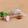 55ml 100ml Storage Box Clear Plastic Jars PET With Metal Lid Airtight Tin Can Pull Ring Concentrate Container Food Herb Storage 1274 D3