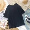 여성용 블라우스 셔츠 짧은 소매 블라우스 여성 여름 사무실 작업 솔리드 빈티지 한국 패션 의류 코르셋 탑