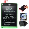 12 -calowe lcd pisanie tabletu na ekranie podkładki graficznej podkładki odręczne Prezent dla dorosłych dla dorosłych dzieci Notatnik papierowy