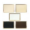 Gold Metal Metal Frame Blank Jewelry Display Bandejas de colares mostram adereços Caixa de pendente de pulseira para joalheria 220727