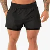 Männer 2 in 1 Sommer Sport Shorts Hosen Laufen Fitness Gym Workout Taschen Unten 220714