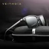 Veithdia Unisex Retro Aluminumtr90サングラス偏光レンズビンテージアイウェアサングラス