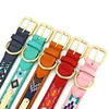 Dog Collars & Leashes Exotic Custom PU Leather Personalized Pet Name ID Collar Padded Ethnic Adjustable For Small Medium Large DogDog