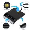 Portable USB 2.0 Smart Card Reader DNIE ATM CAC IC ID Bank SIM Card Connector for Windows Linux Platform Cards Readers