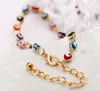 Cavigliere con perline colorate malocchio bohémien per donna Colore oro argento Estate Ocean Beach Bracciale alla caviglia Piede Gamba Catena gioielli