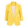 Offene vorne gekerbte Blazer 2019 Herumn Women Formal Jackets Büroarbeit Slim Fit Blazer White Ladies Anzüge 11 Farben Größe SXXL CJ191209