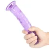 Dildos de geléia macia com forte copo de sucção Dildo realista sem vibrador pênis artificial para fêmeas lésbicas masturbadas brinquedos sexuais 220617