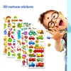 Presentpapper 20-40 ark/paket Barnklistermärken 3D Puffy Bulk Tecknad Zoo Djur / Frukt Olika Scrapbooking För flicka Pojke Födelsedagspresent