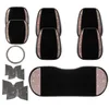 Covers Car Seat Covers Diamond Inlaid Cushion Women Universal Bling Driverseat Cover Rhinestones Head Back Protector Rear Mat Pink Access