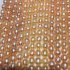 blanc rose violet 100% perles d'eau douce naturelles pures 7-8mm en forme de mètre Perle courte et grasse semi-finie 34-36cm pour collier bracelet à bricoler soi-même