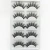 False Eyelashes 5 Pair Fake Mink 3D Natural Lashes Soft Eyelash Extension Makeup Reusable