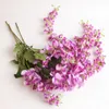 装飾的な花の花輪人工花ウィステリアホームガーデンハンギングブドウの花びら結婚式の偽の植物の装飾