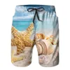 Pantaloncini da uomo Vintage Tropical Beach Seaside Car con tavola da surf Uomo Casual Board Vacation Quick Dry SwimwearMen's