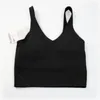 Soutien-gorge de sport pour femme Fitness Running Yoga Gilet sans manches en forme de U Coussin de poitrine Jogging en plein air Séchage rapide Respirant Yoga Bra