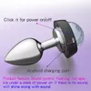 New Voice Control LED Butt Plug Metal Anal Light For Couples Luminous Beads Stopper Buttplug Tail Bdsm Erotic sexy Toys