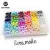 100pcs Perle Silicone Beads 15mm Baby Teether Round Food Grade DIY BPA Free 220507을 만들자