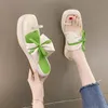 Sandals Sandalias For Girl Home Summer Women Elegant Princess Bowtie Flip Flops Soft Slippers Beach Shoes BathroomSandals