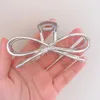 Vintage Geometric Bow Hair Claws For Women Girls Hair Accessories Trendy Simple Large Metal Hairpin Barrettes Fashion Headdess