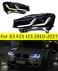 LED Headlights For X3 F25 20 10-20 17 LCI Headlight Assembly Daytime Running Lights Blue DRL Turn Signal Front Lamp