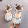 Estate nuovo stile coreano strass fondo morbido sandali per ragazze scarpe da principessa scarpe per bambini primavera ragazze scarpe in pelle PU G220418