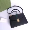 Designer messenger bags clutch Women handbag Chain purse flap Leather Black Shoulder Bag cross body ophidia Luxury Crossbody vintage Satchel dicky0750 sacoche