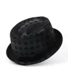 Береты 12Stlye Leather Men Fedora Hat Flat Pork Pie For Gentleman Dad Bowler Porkpie Jazz Big 4Size S M L XLBerets