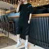 Mens Tracksuits Men Clothing 2022 Summer Gym Clothes 2 Piece Set Quick Dry Workout Fitness Sport Mens Shorts Solid Color Slim Fitmens