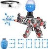 Pistolet électrique à eau Gel Ball Blaster MP5 Splatter Blaster 35000 gouttes et lunettesJeu d'équipe de tir en plein air pour enfants garçons filles CS PUBG M416 xm