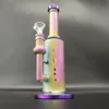 9-Zoll-Kopf-Glas-Bong-Wasser-Rohr Regenbogen-Matt-irisierende Platine 14mm-Schüssel