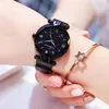 Polshorloges modehorloge voor vrouwen elegante magneet kwarts buckle starry sky roman cijfer lady polswatch cadeau dropwristWatches hect22