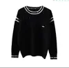 511 2022 Summer Kint Cardigan Long Sleeve Crew Neck Wool Brand Same Style Sweater Black Plaid Luxury Womens Clothes yl