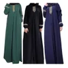 S-5XL Luxe Midden-Oosten Pakistaanse vrouwen kleden zich zonder sjaal moslim Kaftan Abaya Dubai Islamitische maxi-jurken Kleding J2001