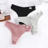 3pcslot Külot Kadınlar İçin Seksi Tanga İç çamaşırı Tack brifingler dikişsiz iç çamaşırı kadın moda pamuk tanga gstring nefes alabilir 220621