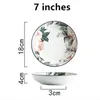 Plats Assiettes Japonais Pour Vaisselle Dîner Céramique Plateaux Ustensiles De Cuisine Décoratifs Porcelaine Service Complet Bols