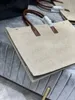 7A Rive Gauche Tote Bag Totes Designer Borsa Donna 509415 Tessuto di lana 48cm 38cm Logo sul bottone Totes Borse Borse 631682