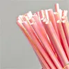 25pcs Rainbow Paper Straws para Baby Shower Birthday Birthday Party Supplies Mix Paper Drinking Salra 383 D3