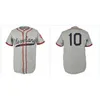 Xflsp GlaC202 Cleveland Buckeyes 1946 Road Jersey Movie Baseball Jersey Doppelt genähte Namensnummer für Herren Damen Jugend Mix Order S-XXXL