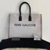 2022 Yeni stil lüks tasarımcı alışveriş çantası Bayan Rive Gauche Açık seyahat tote çanta moda keten Büyük Plaj çantaları Crossbody büyük Omuz erkek Cüzdan Cüzdanlar