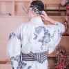 Kimono Kimono Roupas étnicas Robe formal Japonês Tradicional Roupão de Roupão Gentleman Fato de traje engrossado anti rugas sem fibra de passar
