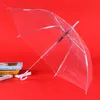 Transparent Long-Handle Umbrella Automatic Black Rainbow Custom Logo Waterproof 8 Bone Umbrellas