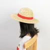 31 35cm Luffy Hat Straw Performance Animation Cosplay Sun Protection Accessories Summer s For Women 220712