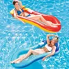 Air Inflatable Bow Style Floating Raft Chair Floats Tubes Environment Protection Foldable Back Row Sunshade Swimming nflation toy5194376