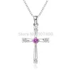 Pendant Necklaces 2022 Design Silver Color Austrian Crystal Cross Necklace Fashion Jewelry Beautiful Lovely GiftPendant