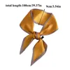 Spring Sweet Women Scarf Female Fashion Love Ribbon Tied Bag Decoration Ribbons Hair Band Bufanda Mujer Silk Scarve Beige