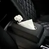 Car Organizer Fashion Tissue Boxes Seat Storage Middle Box Girl Woman Center Console Bag Flower Accessories