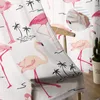 Curtain & Drapes Pink Flamingo Tropical Plant Tulle Curtains For Living Room Window Sheer Modern Bedroom DecorCurtain